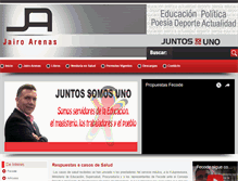 Tablet Screenshot of jairoarenas.com